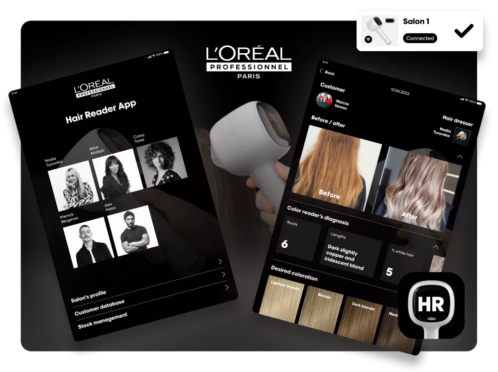 illustration My Hair Reader - Application